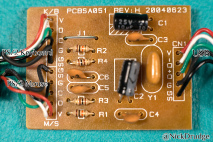 Ez-PU21 PS2 to USB PCB Front